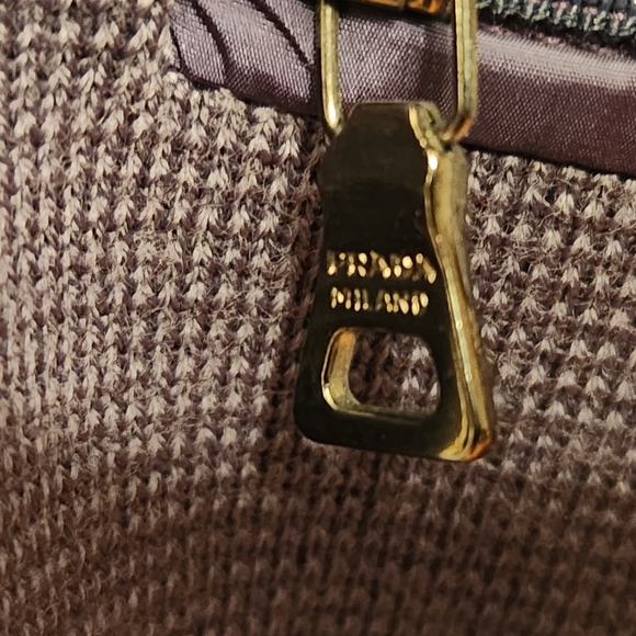 🎇HOST PICK 🎇NWT'S PRADA gorgeous 💙 100% wool sweater/zip pocket..small flaws - Picture 3 of 12